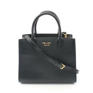 Prada SAFFIANO CITY handbag leather black white
